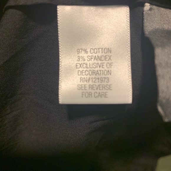 Simply Vera Vera Wang Black Long Sleeve Relaxed Blouse with Mandarin Collar - Picture 5 of 5